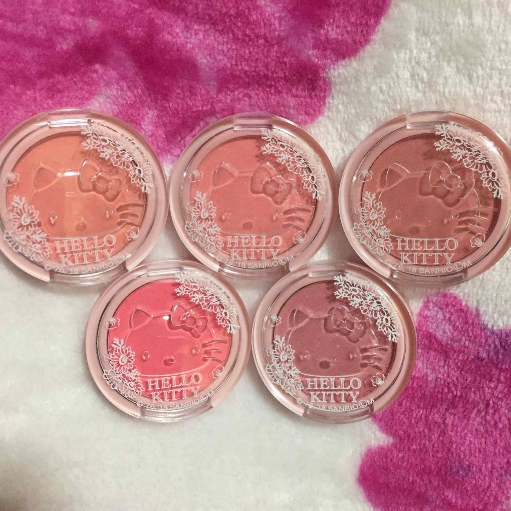 Blooming Kitty パウダーチーク/DAISO/パウダーチークを使ったクチコミ(1枚目)
