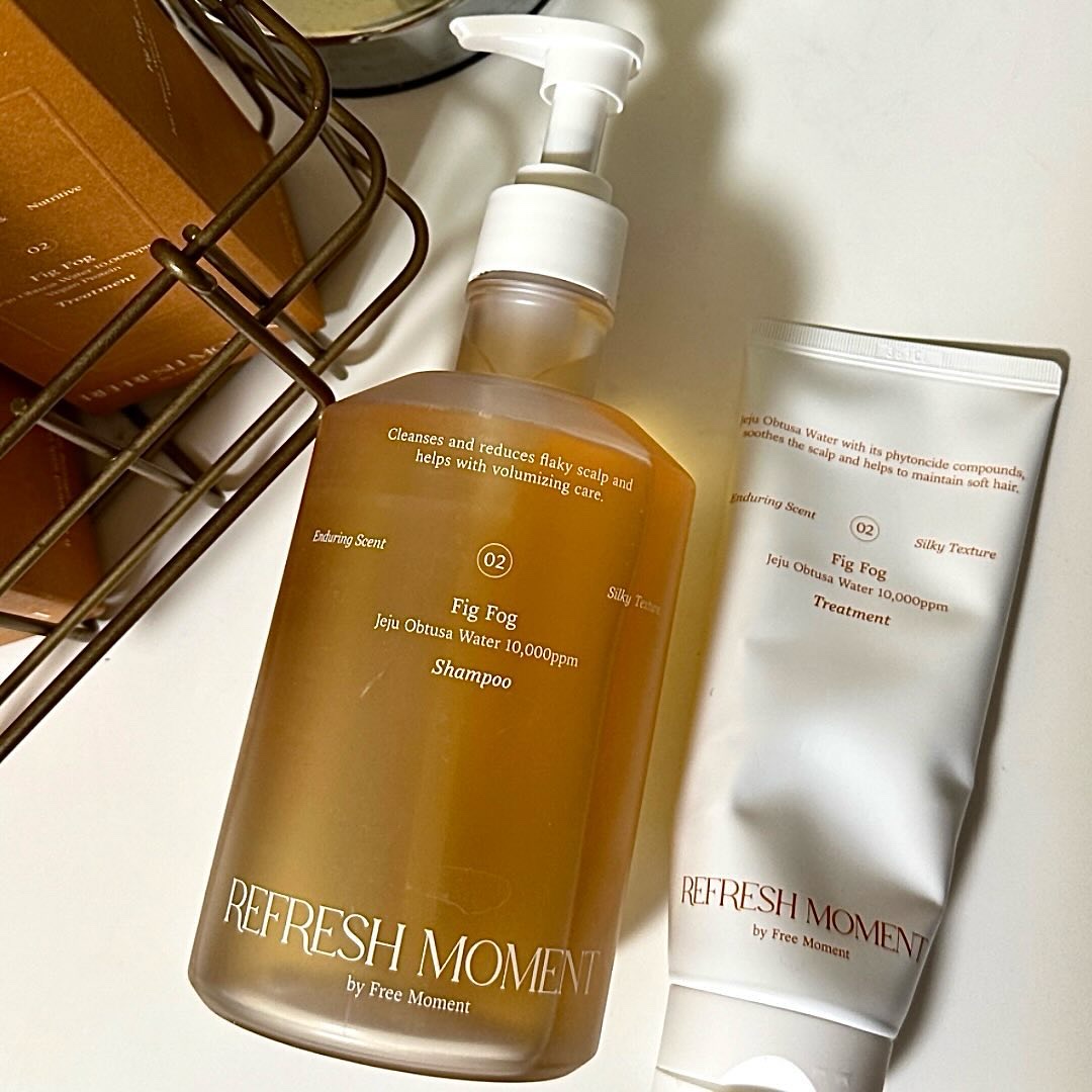 リフレッシュモーメントパフュームシャンプー/トリートメント Fig Fog/Free Moment /市販シャンプーを使ったクチコミ（3枚目）