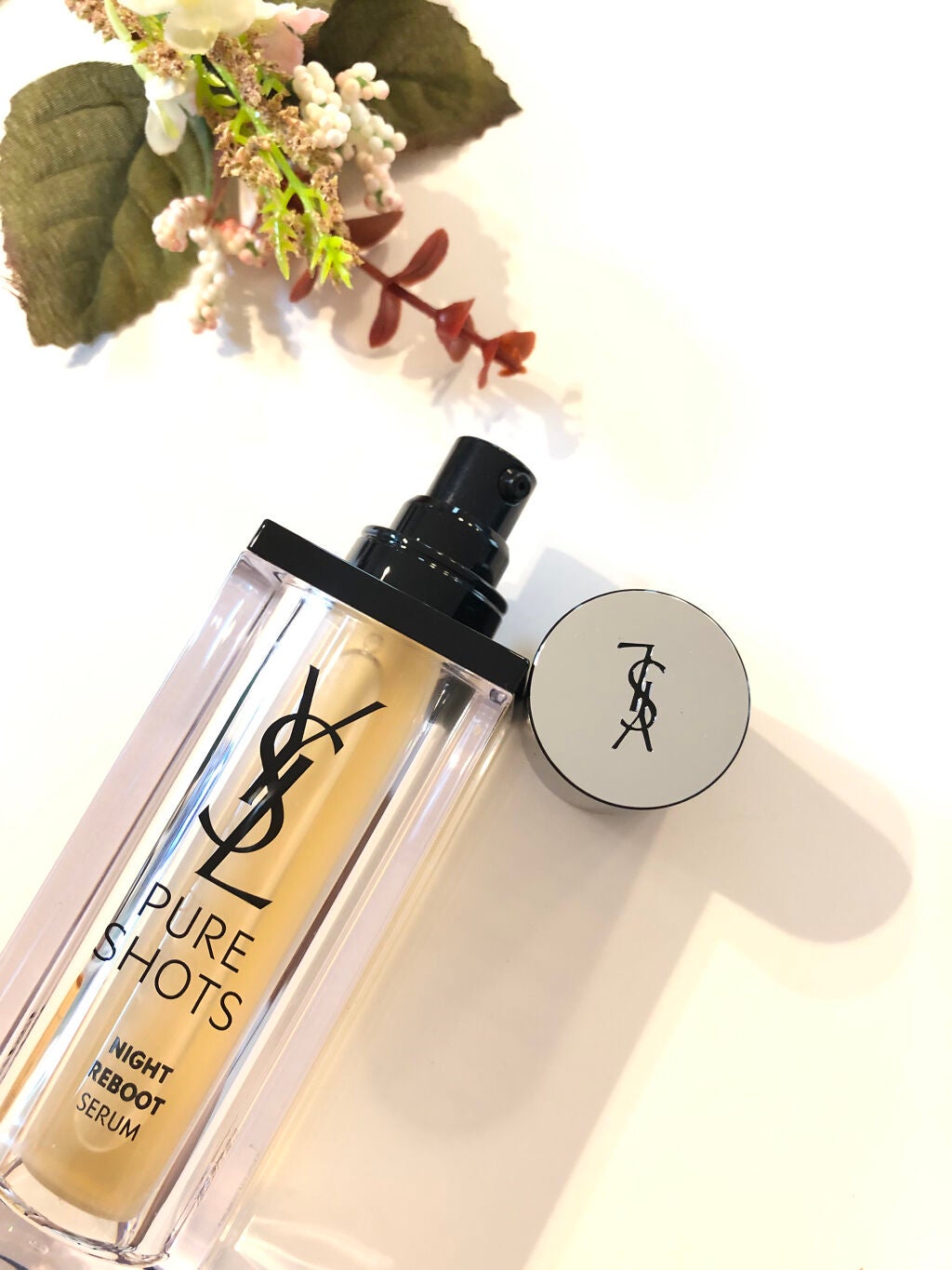 ピュアショット ナイト リチャージセラム/YVES SAINT LAURENT BEAUTE/美容液を使ったクチコミ(2枚目)