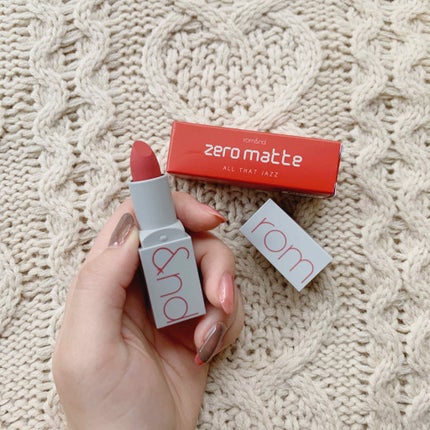 ゼログラムマットリップスティック/rom&nd/口紅を使ったクチコミ(1枚目)