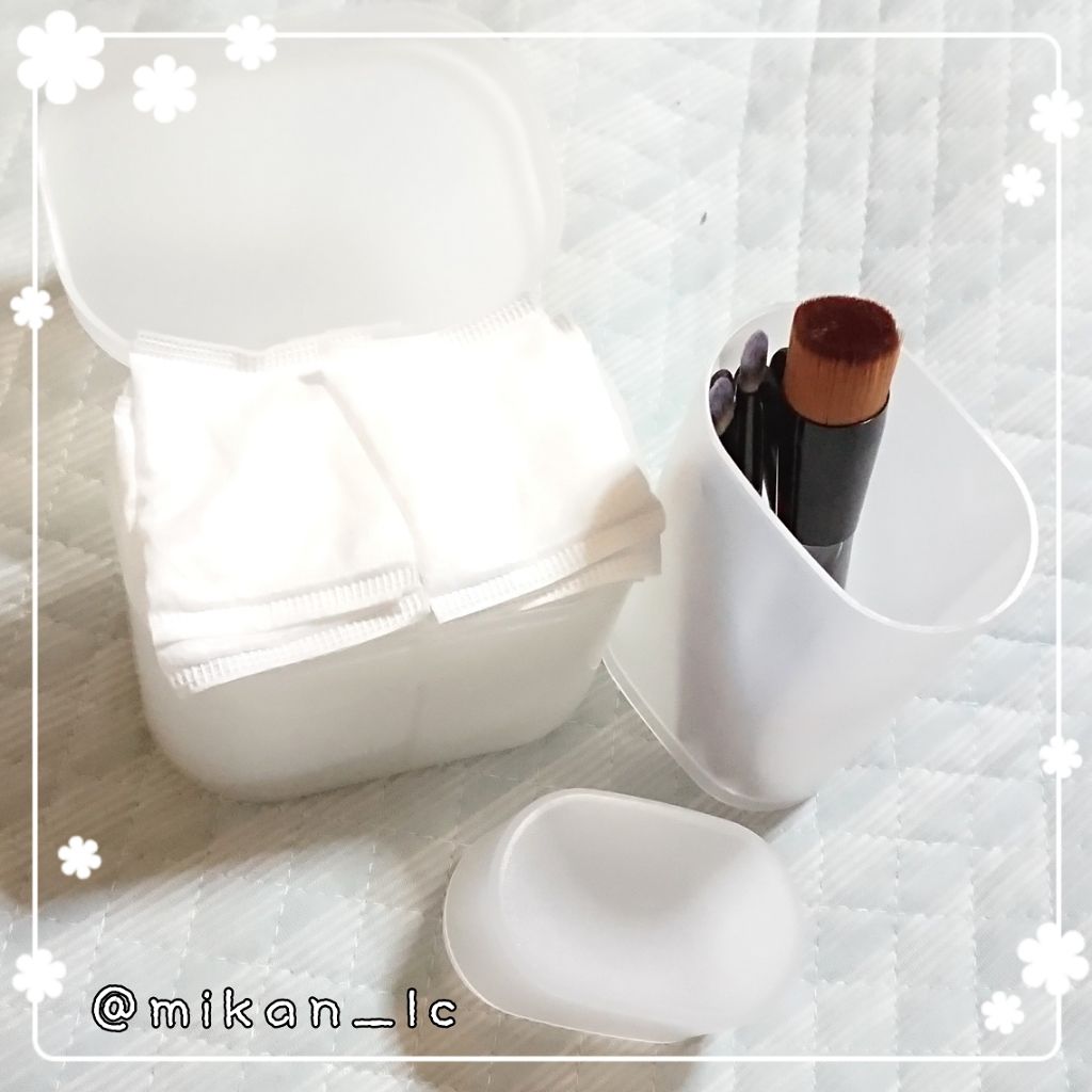 ポリプロピレンコットン・綿棒ケース/無印良品/その他化粧小物を使ったクチコミ（1枚目）