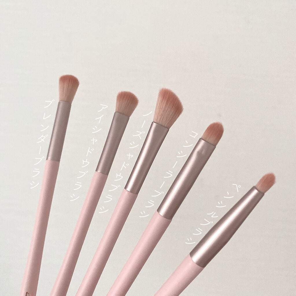 ローズクラウドメイクブラシセット/ZEESEA/メイクブラシを使ったクチコミ(5枚目)