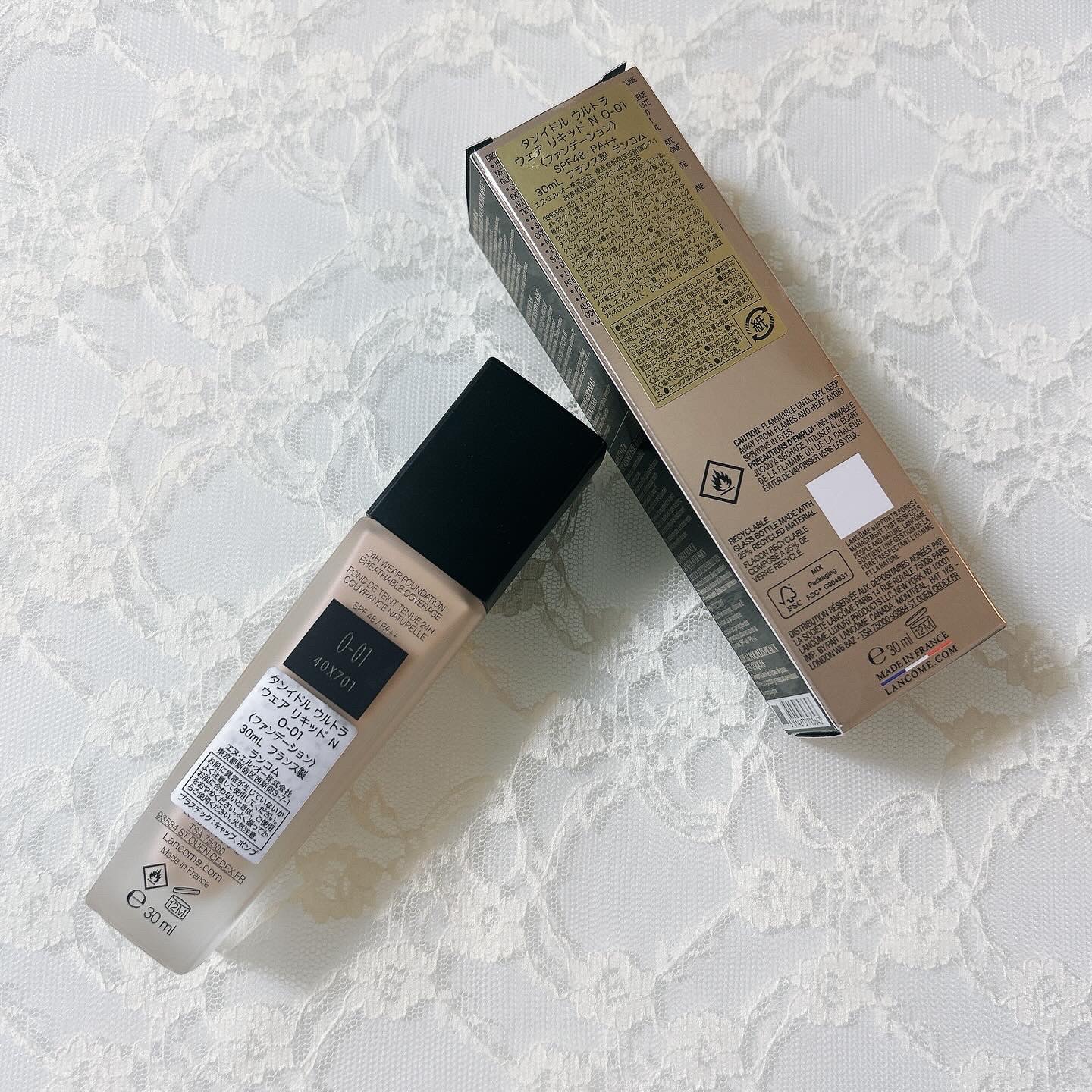 タンイドル ウルトラ ウェア リキッド N O-01/LANCOME/リキッドファンデーションを使ったクチコミ（2枚目）