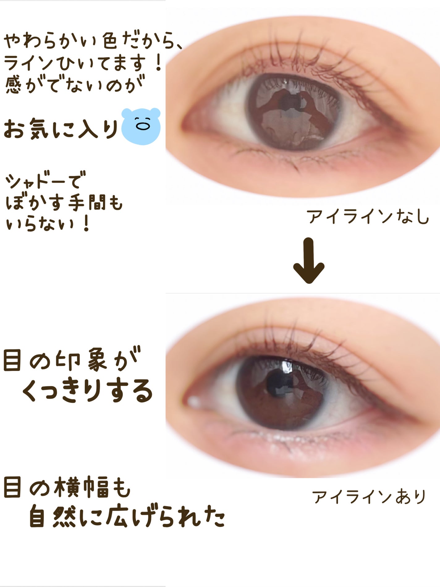 「密着アイライナー」極細クリームペンシル/デジャヴュ/ペンシルアイライナーを使ったクチコミ(3枚目)