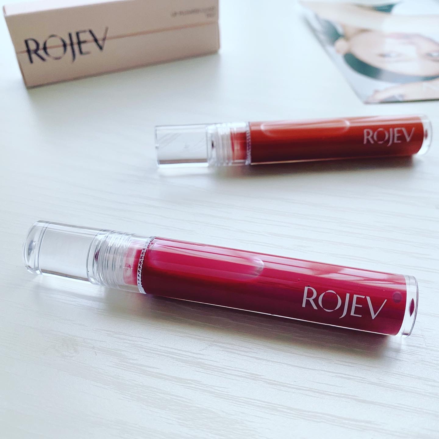 LIP PLUMPER GLAZE TINT/ROJEV/口紅を使ったクチコミ（1枚目）