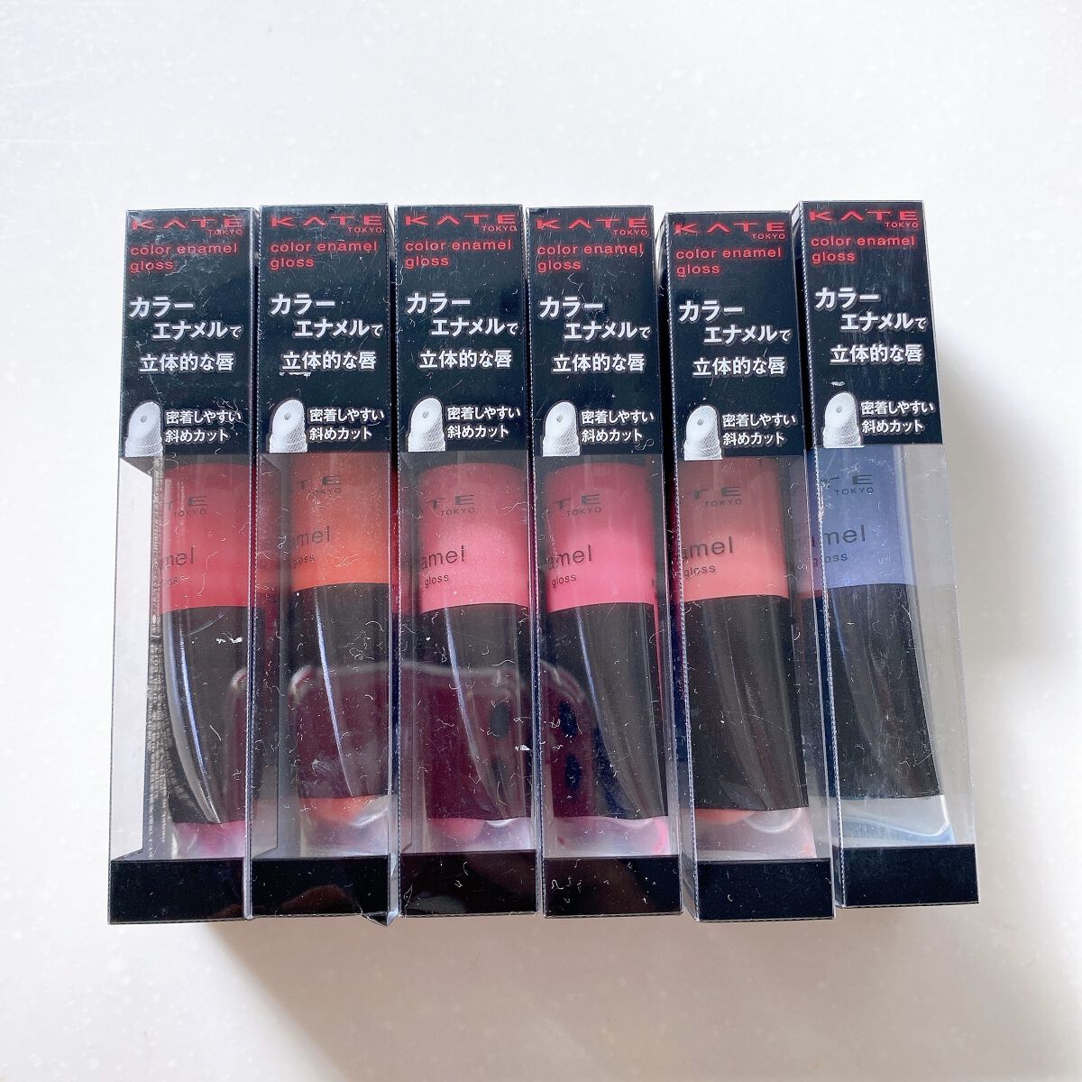カラーエナメルグロス/KATE/リップグロスを使ったクチコミ（3枚目）
