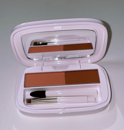 パウダーアイブロウ MB ミディアムブラウン/media luxe/パウダーアイブロウを使ったクチコミ(3枚目)