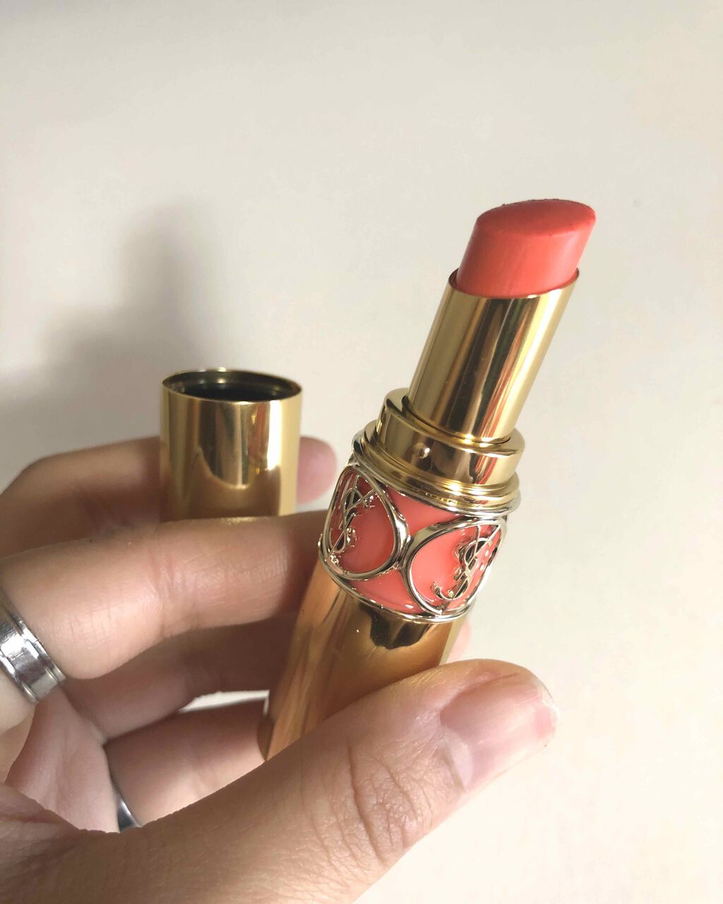 ルージュ ヴォリュプテ シャイン/YVES SAINT LAURENT BEAUTE/口紅を使ったクチコミ(1枚目)