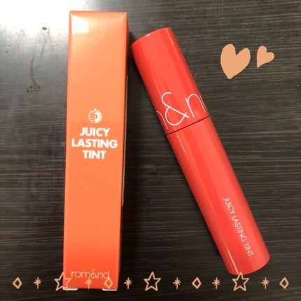 ジューシーラスティングティント/rom&nd/リップティントを使ったクチコミ(1枚目)