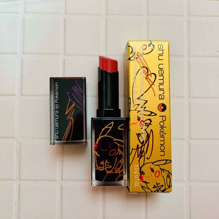 ルージュ アンリミテッド ラッカーシャイン<2019年クリスマスコフレ限定>/shu uemura/口紅を使ったクチコミ(1枚目)