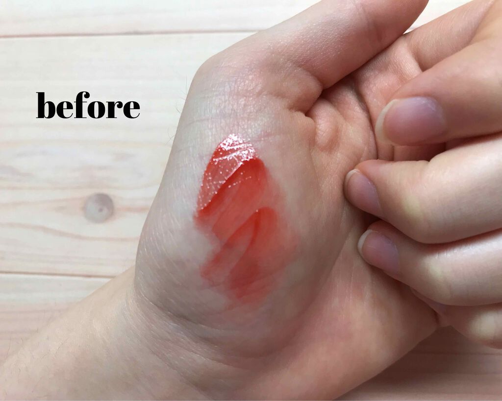 グラスティングウォーターティント/rom&nd/リップティントを使ったクチコミ（2枚目）