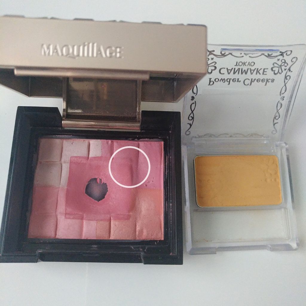 【旧品】パウダーチークス/キャンメイク/パウダーチークを使ったクチコミ（2枚目）