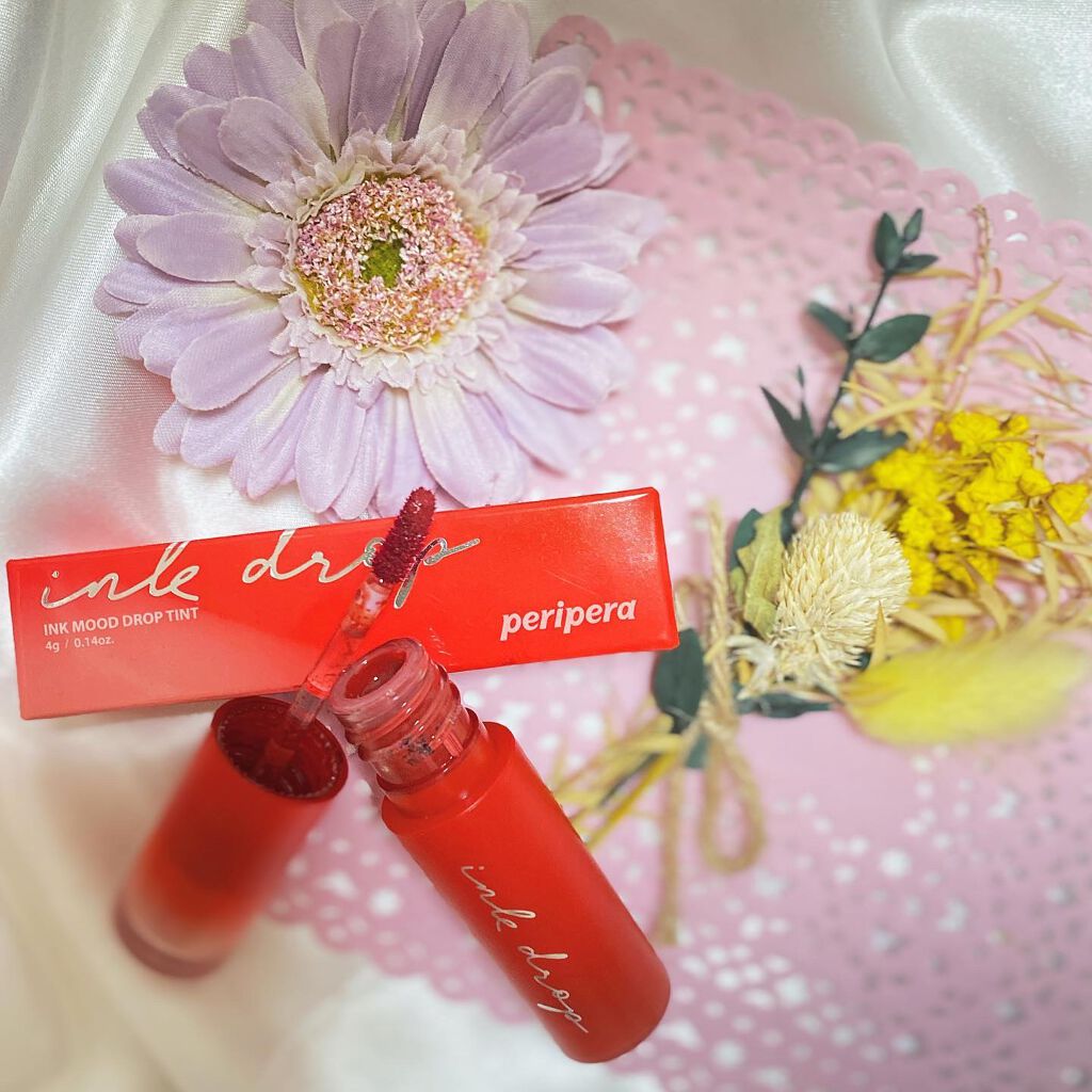 インク ムード ドロップ ティント/PERIPERA/リップグロスを使ったクチコミ（1枚目）