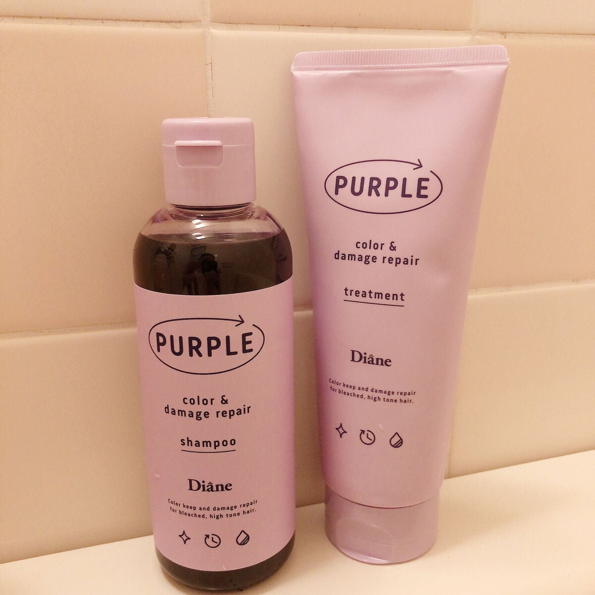 カラーシャンプー&トリートメント/ダイアン/市販シャンプーを使ったクチコミ(7枚目)