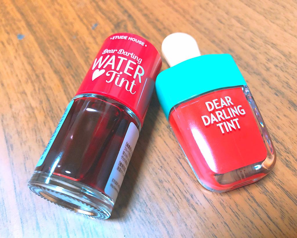 ディアダーリン ウォータージェルティント （アイスティント）/ETUDE/口紅を使ったクチコミ（1枚目）