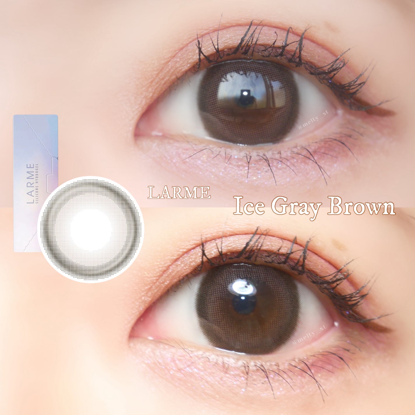ラルム シリコーンハイドロゲル ダブルモイストUV ワンデー/LARME/カラーコンタクトレンズを使ったクチコミ(1枚目)