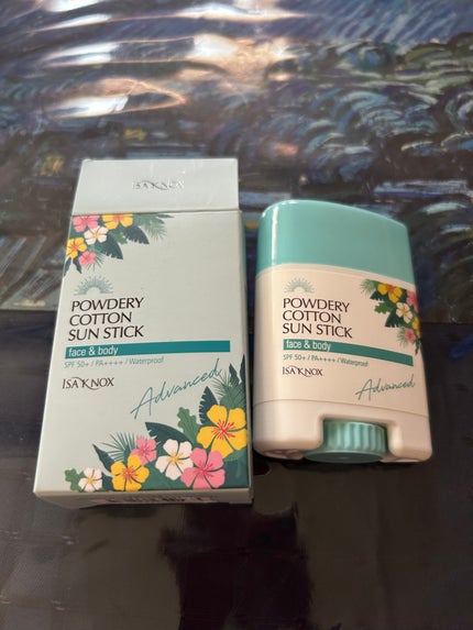 パウダリーコットン サンスティック/ISAKNOX(イザノックス)/日焼け止め・UVケアを使ったクチコミ(1枚目)