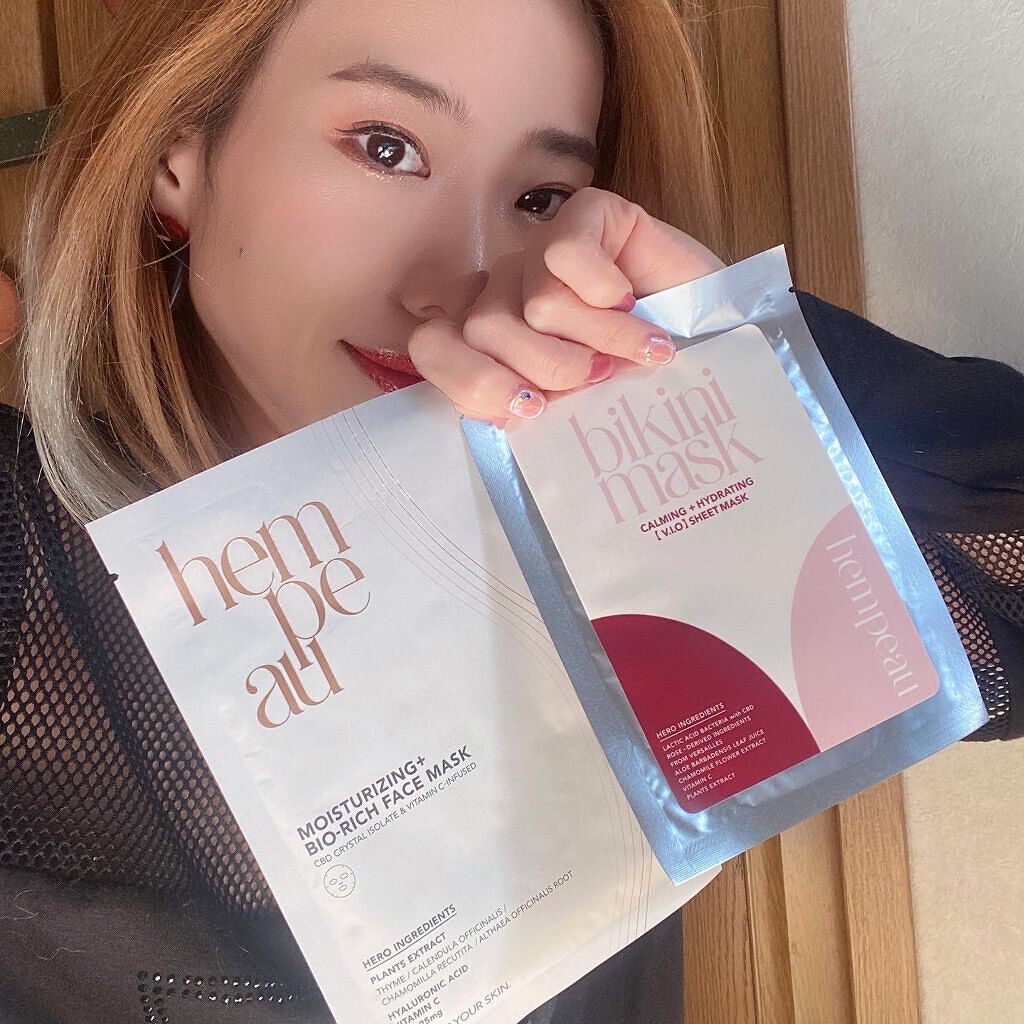 ヘンポフェイスマスク/hempeau/シートマスク・パックを使ったクチコミ（2枚目）