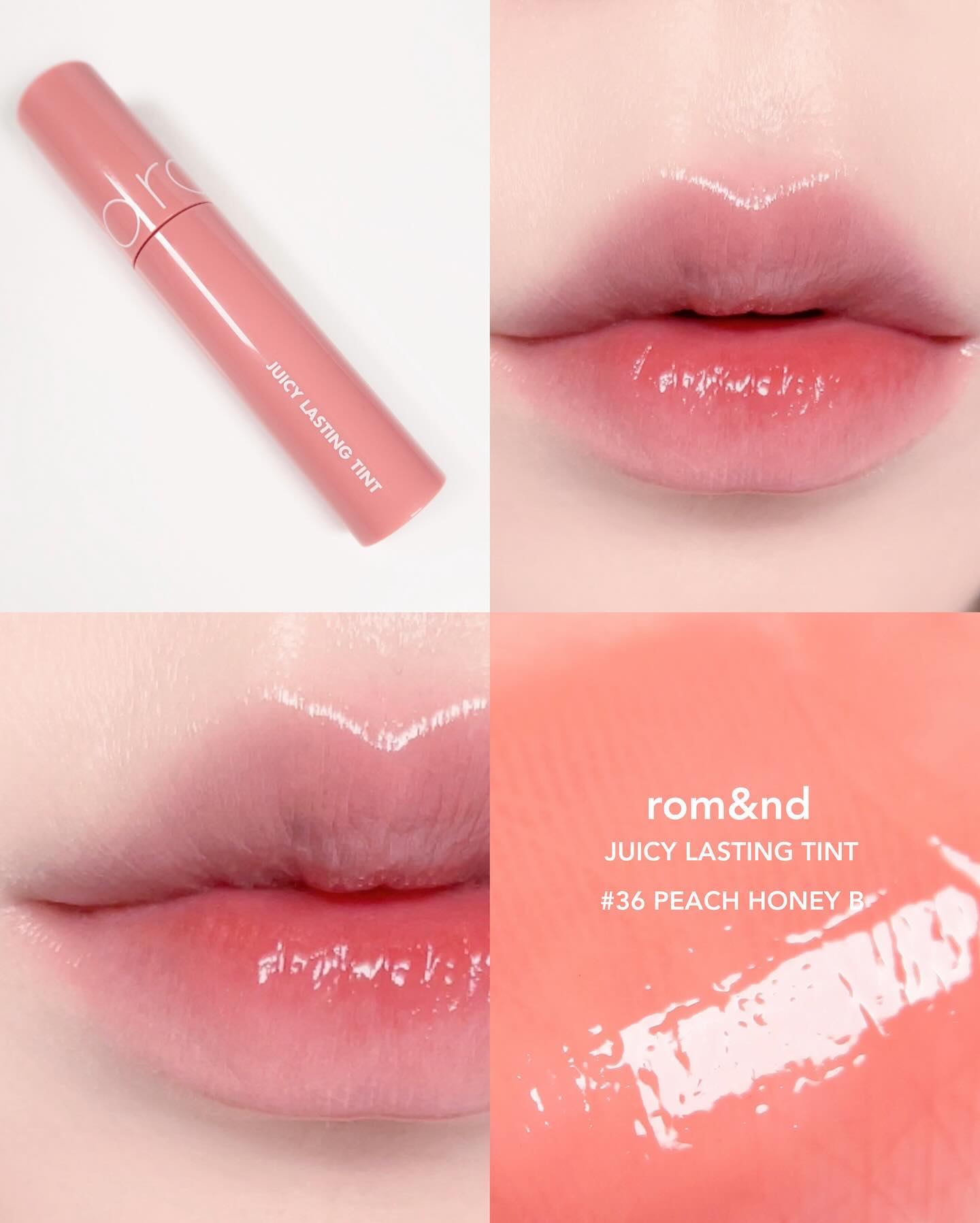 ジューシーラスティングティント/rom&nd/リップティントを使ったクチコミ（1枚目）