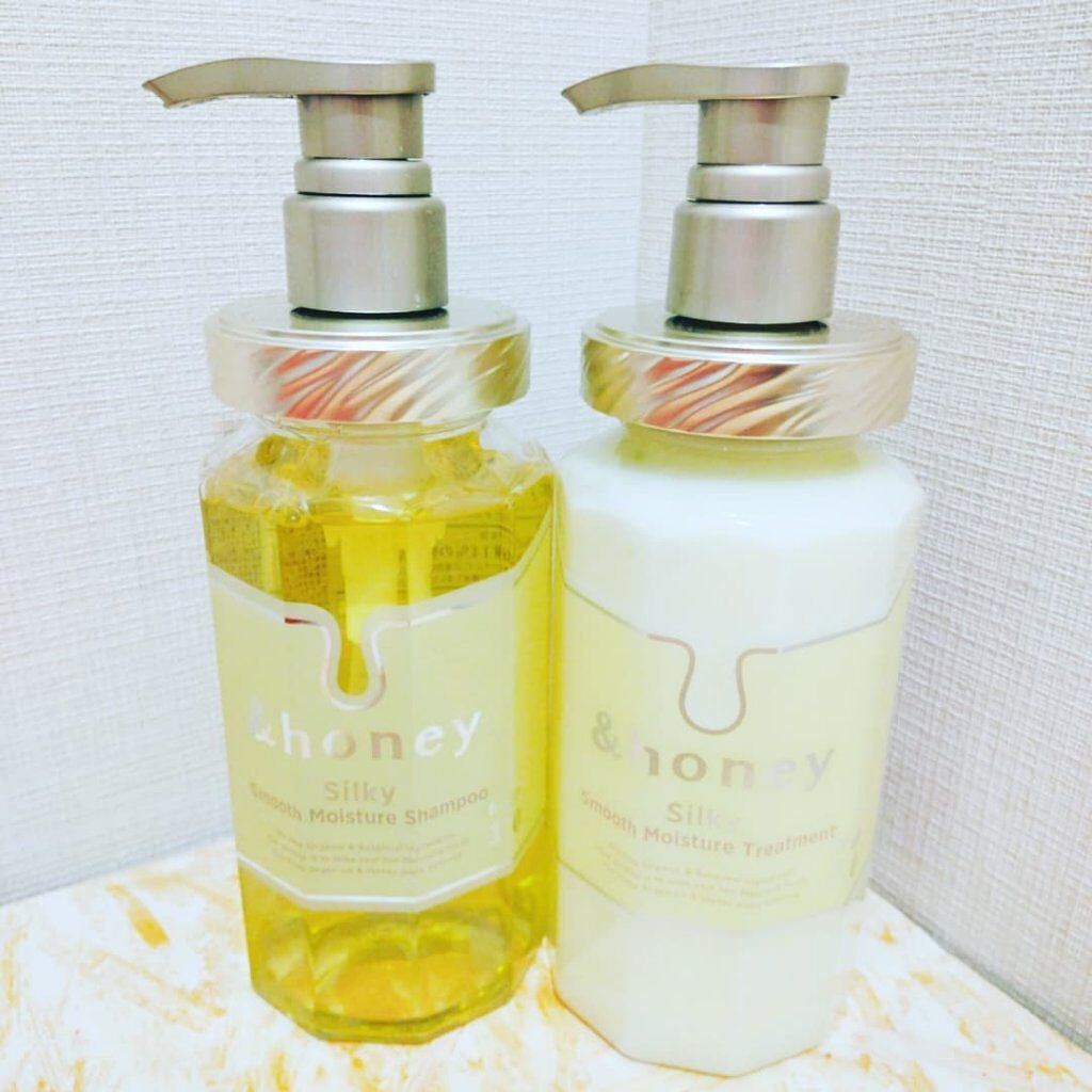 シルキー スムースモイスチャー シャンプー 1.0/ヘアトリートメント 2.0/&honey/市販シャンプーを使ったクチコミ(4枚目)