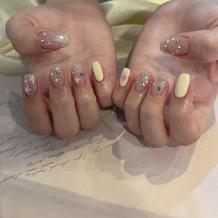 Iuna. Mizuki on LIPS 「.お持ち込みdesign参考に🌙#nail#nailstagr..」(2枚目)