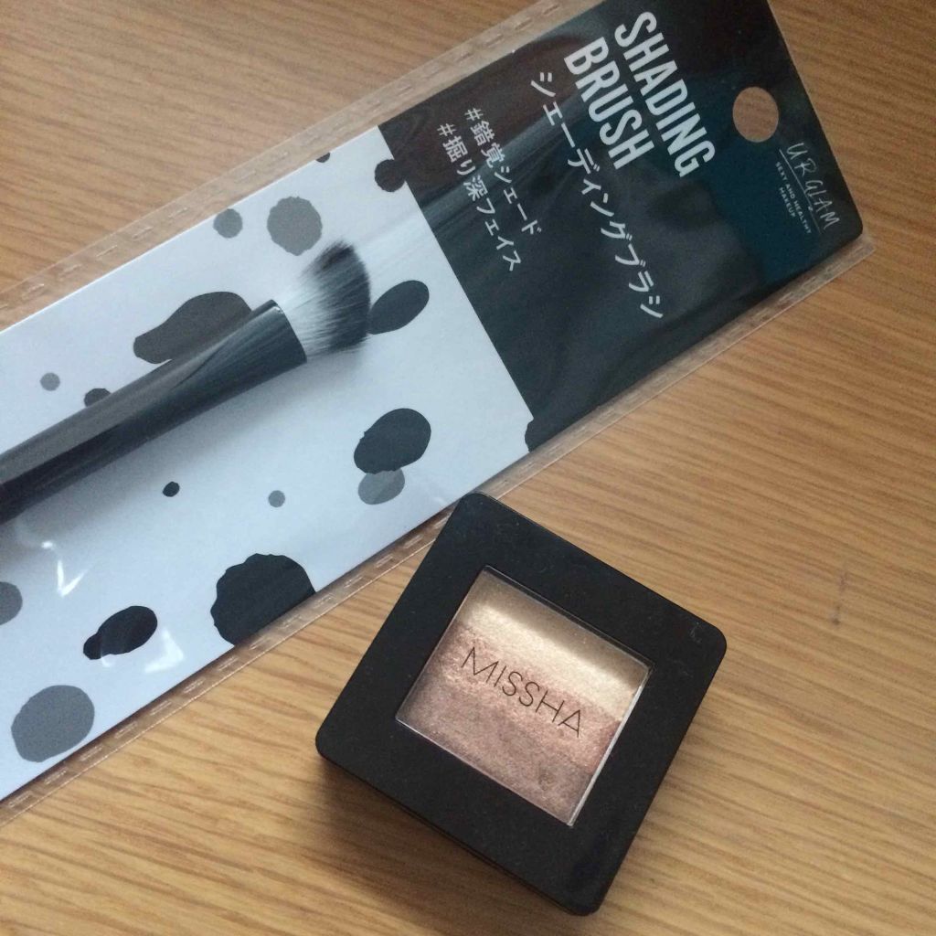 UR GLAM　SHADING BRUSH/U R GLAM/メイクブラシを使ったクチコミ（1枚目）