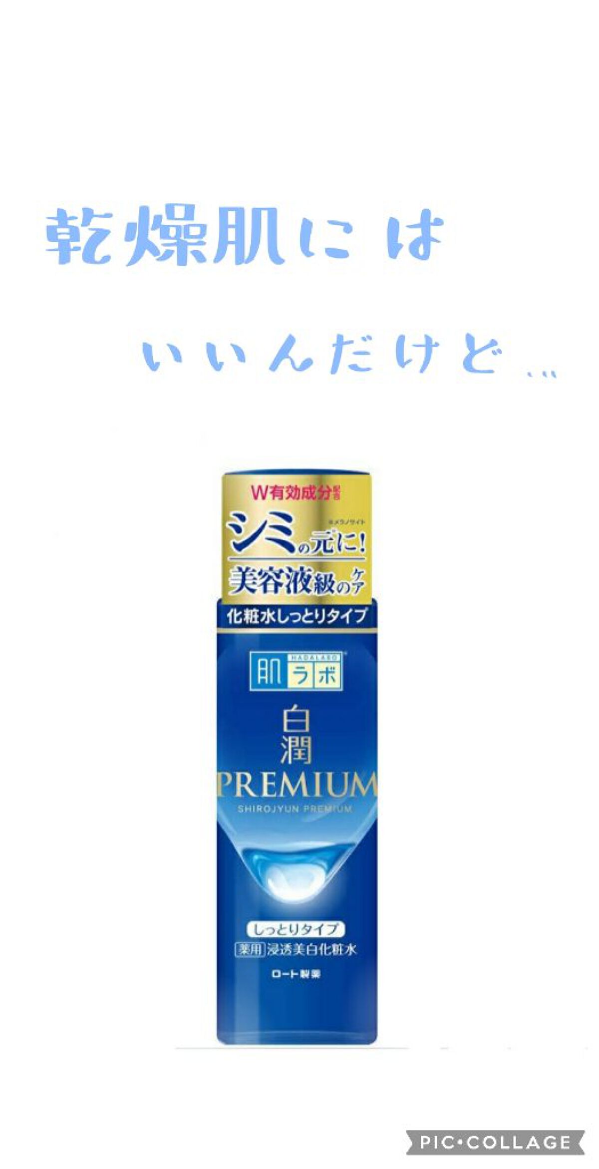 白潤プレミアム薬用浸透美白化粧水/肌ラボ/化粧水を使ったクチコミ（1枚目）