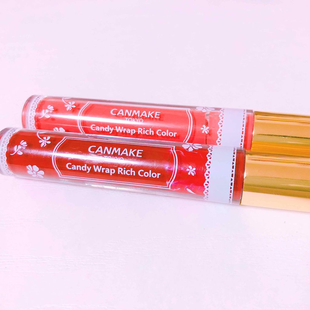 🐟キャンメイク キャンディラップリッチカラー
03/04

キャンメイクのラップリップリッチカラーの人気色と限定色です！

🐟保湿をしっかりしたあとに薄く塗れば、うるうるなリップ
🐟ガッツリ塗れば口元の印象がハッキリ
🐟軽くティッシ