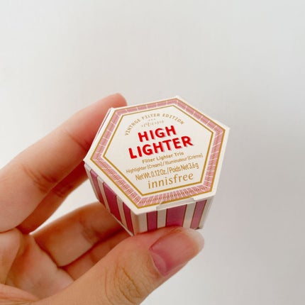 フィルター ハイライター トリオ Vintage Filter Edition/innisfree/クリームハイライトを使ったクチコミ(1枚目)