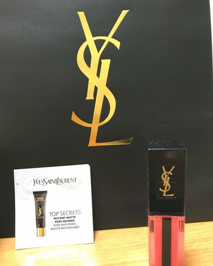 ルージュ ピュールクチュール ヴェルニ ウォーターステイン/YVES SAINT LAURENT BEAUTE/口紅を使ったクチコミ(1枚目)