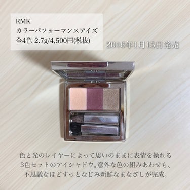 カラーパフォーマンスアイズ/RMK/アイシャドウパレットを使ったクチコミ（2枚目）