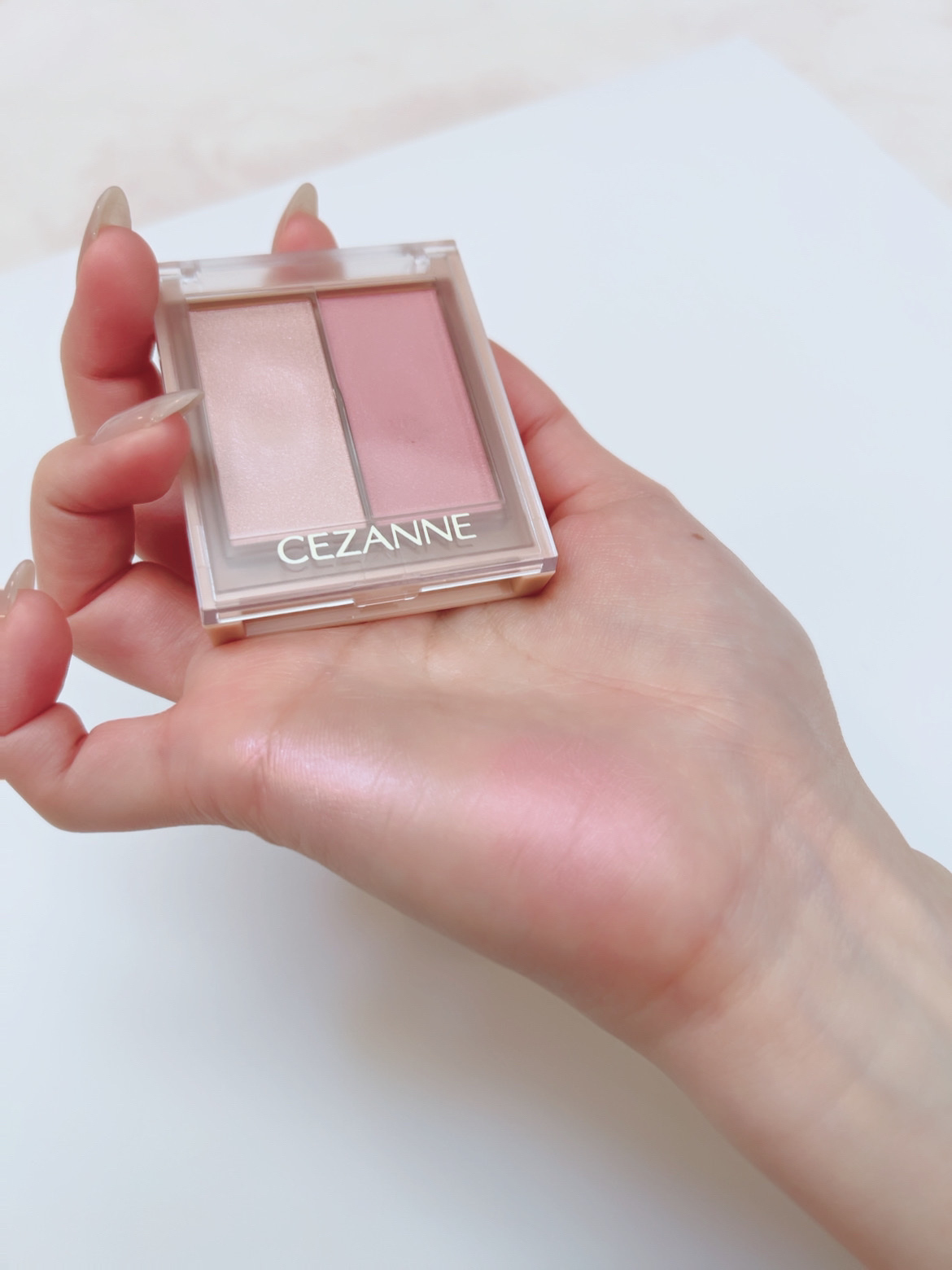 フェイスグロウカラー/CEZANNE/クリームハイライトを使ったクチコミ（3枚目）