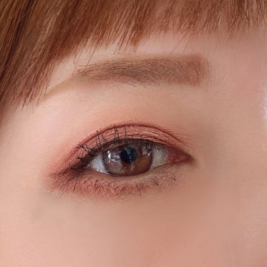 プレスド アイシャドー（レフィル） M ダークピーチ 153/shu uemura/シングルアイシャドウを使ったクチコミ（2枚目）