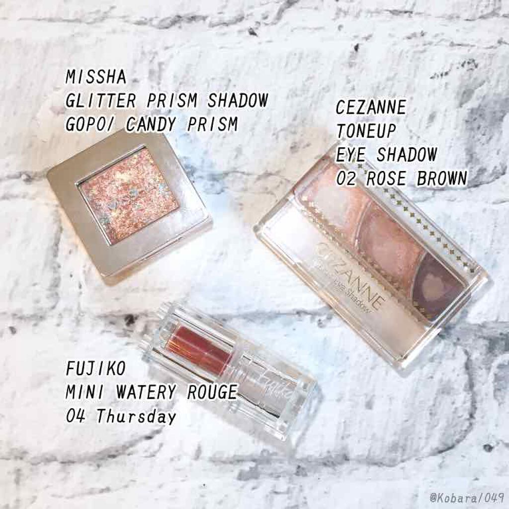 ミニウォータリールージュ/Fujiko/口紅を使ったクチコミ（3枚目）