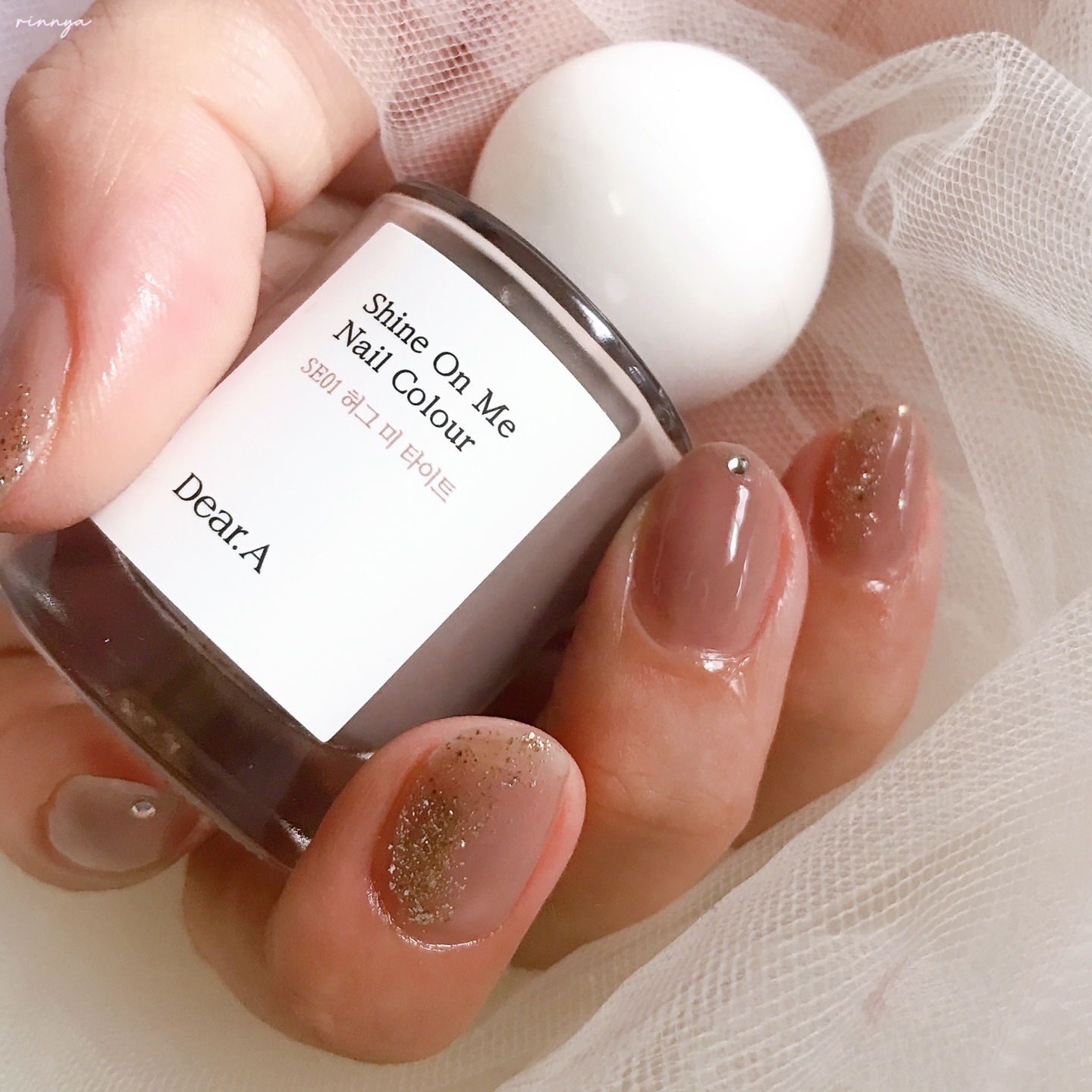シャインオンミーネイルカラー SE01.ハグミータイト/Dear.A/マニキュアを使ったクチコミ（2枚目）