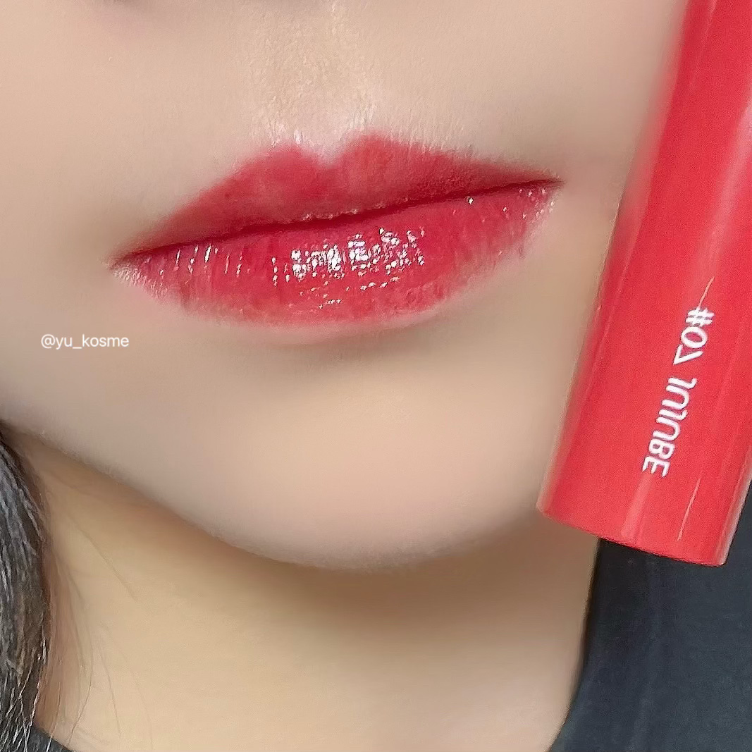 ジューシーラスティングティント/rom&nd/リップティントを使ったクチコミ（3枚目）