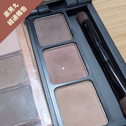 heme ブロウパウダーパレットのクチコミ「\ついに底見え😭✨台湾コスメhemeのアイブロウパレット🎨/
購入してから1週間に1度以上は.....」(1枚目)