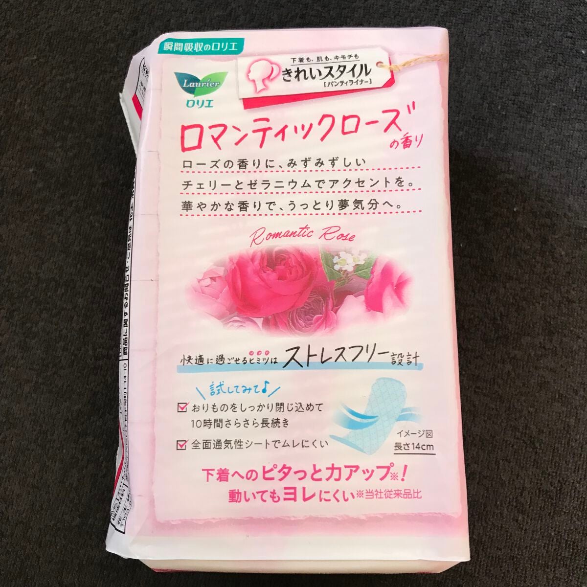 きれいスタイル ロマンティックローズの香り 72コ入/ロリエ/おりものシートを使ったクチコミ(2枚目)