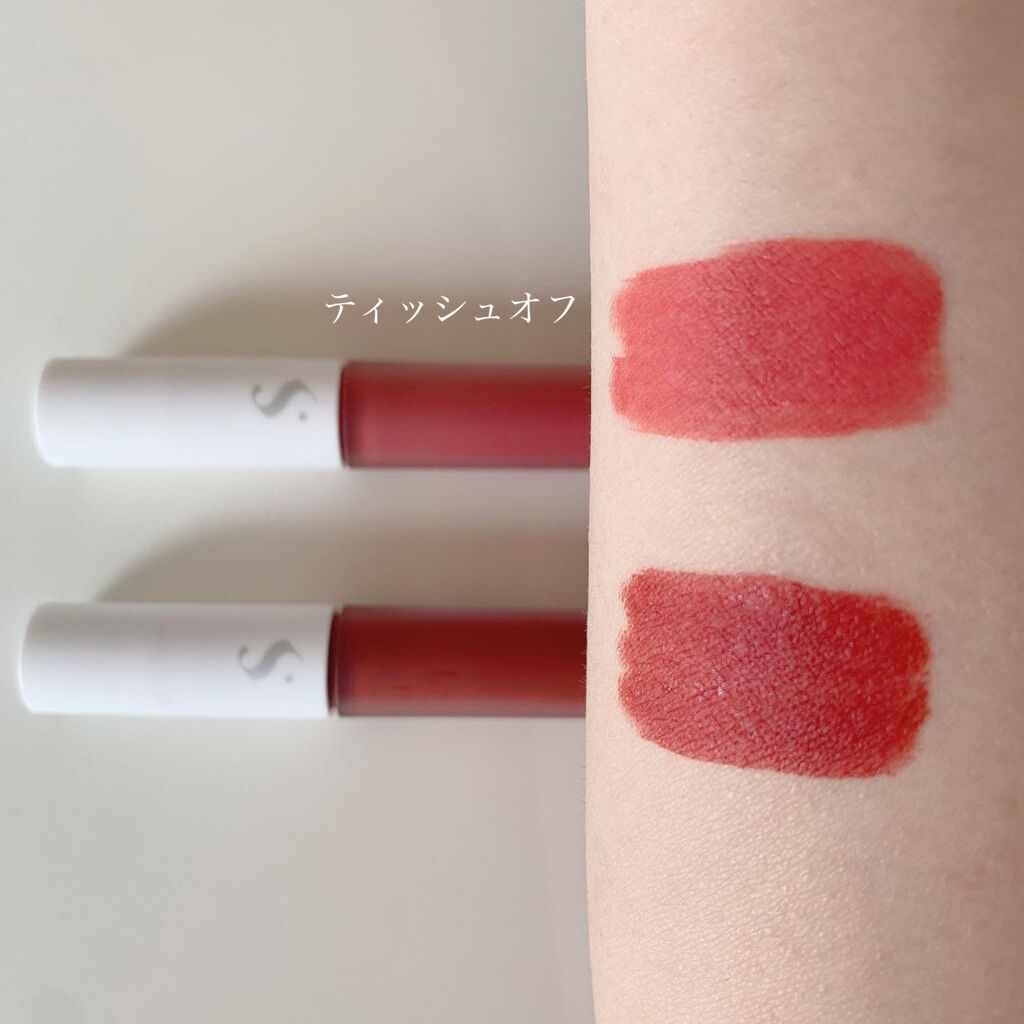 オールタイム ムード ベルベットティント/saat insight/リップティントを使ったクチコミ（3枚目）