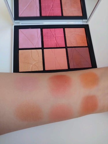 オールザットグリターズ ライトリフレクティング チークパレット /NARS/パウダーチークを使ったクチコミ（2枚目）