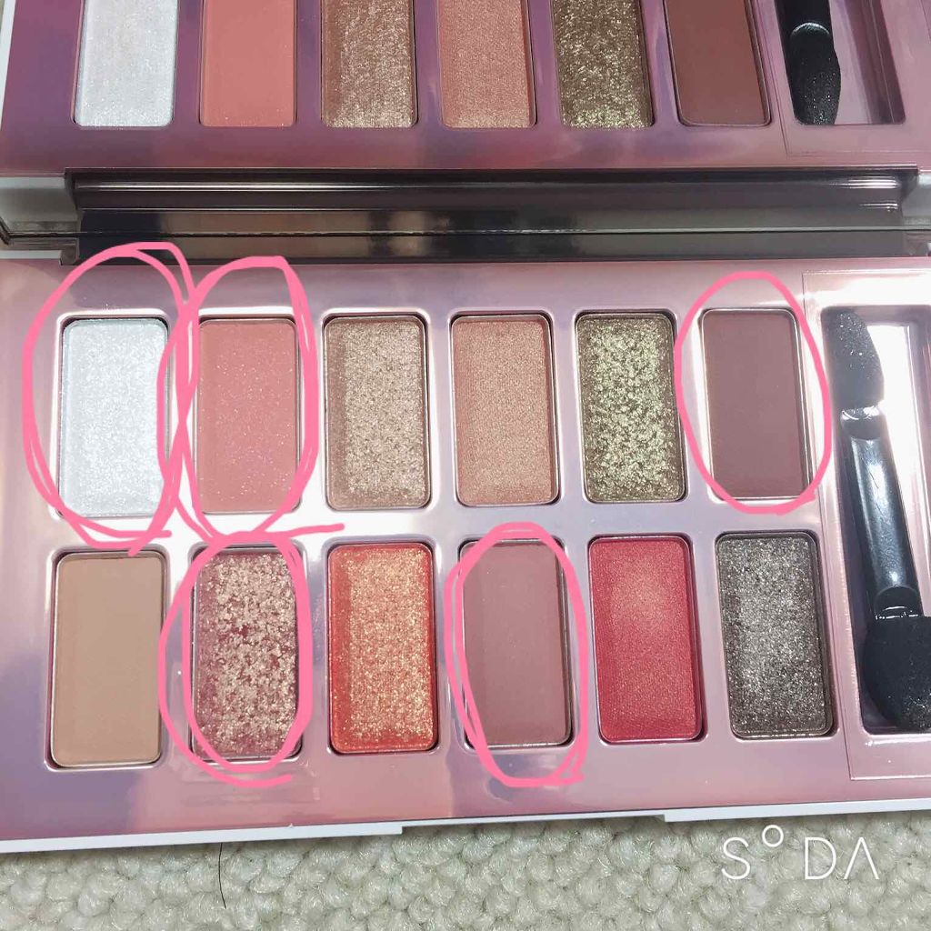 バレンタインボックス2 ピーチパレット/VAVI MELLO/アイシャドウパレットを使ったクチコミ（2枚目）