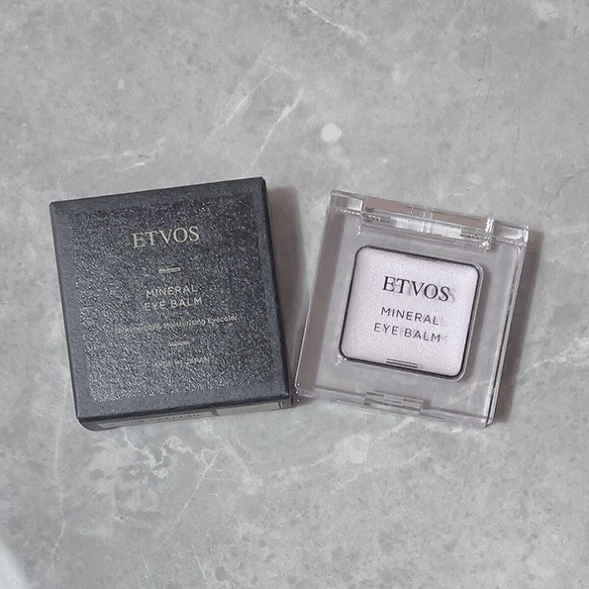 ミネラルアイバーム ペールライラック/エトヴォス/ジェル・クリームアイシャドウを使ったクチコミ（1枚目）