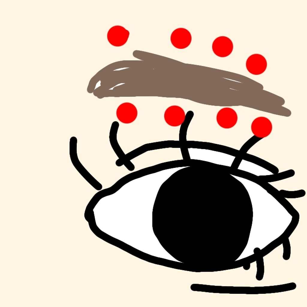 ノノ on LIPS 「二重マッサージ方法を紹介します!⚠イラストの雑さは気にしないで..」(2枚目)