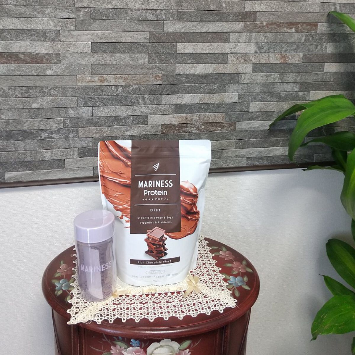 マリネスプロテイン(リッチチョコレートフレーバー)/mariness/その他プロテインを使ったクチコミ（1枚目）