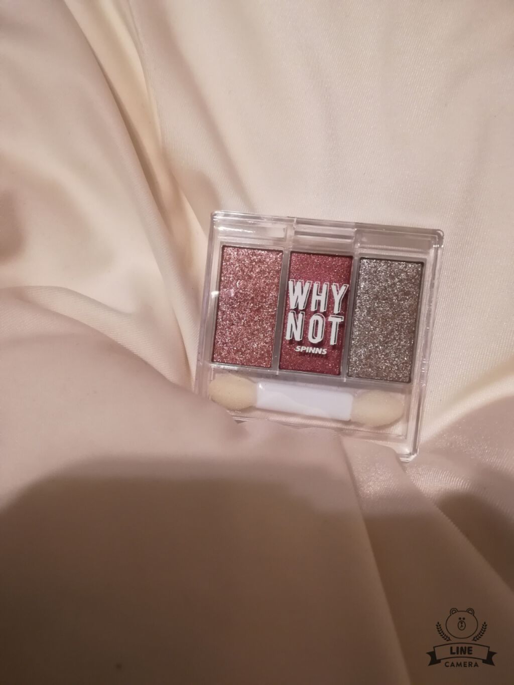 WHY NOT SPINNS 3色アイシャドウ/DAISO/アイシャドウパレットを使ったクチコミ(1枚目)
