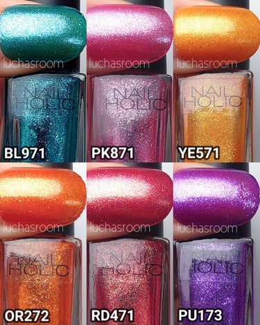 ネイルホリック Glamour Glitter OR272/ネイルホリック/マニキュアを使ったクチコミ（2枚目）