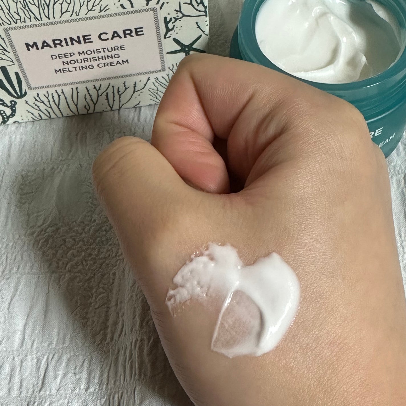 Marine Care Rich Cream /heimish/フェイスクリームを使ったクチコミ(3枚目)