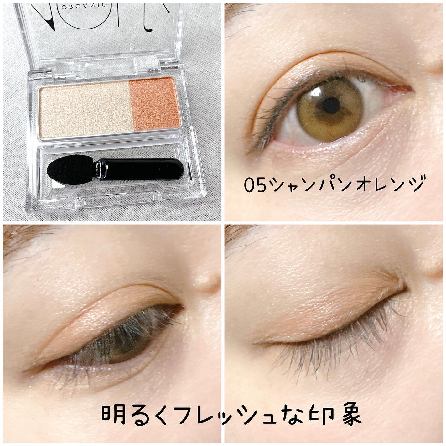 オーガニックデュオシャドー/アクア・アクア/アイシャドウパレットを使ったクチコミ(7枚目)