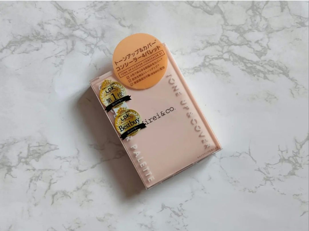 トーンアップ＆カバー コンシーラーパレット 02ナチュラル/Kirei&co./パレットコンシーラーを使ったクチコミ（1枚目）