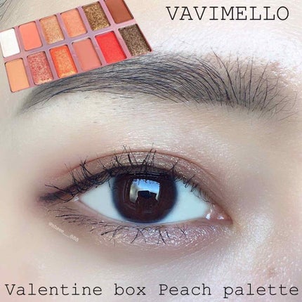 バレンタインボックス2 ピーチパレット/VAVI MELLO/アイシャドウパレットを使ったクチコミ(2枚目)